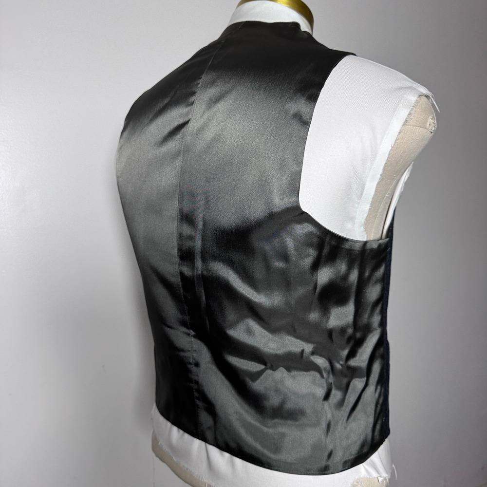 Gentlemen's Wear House 3-Piece Suit Mens 40R W33 Gray Pinstripe Wool USA Made - Picture 3 of 8